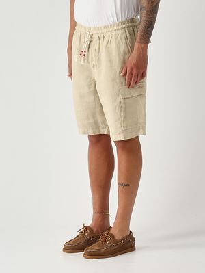 3. Men's Marseille Linen Bermuda Shorts Beige