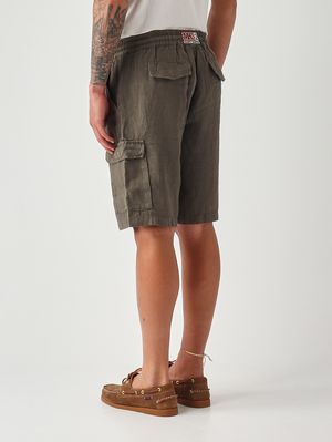 4. Bermudas de lino Marseille para hombre Militar