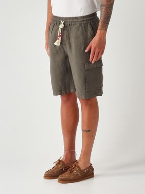 3. Bermudas de lino Marseille para hombre Militar