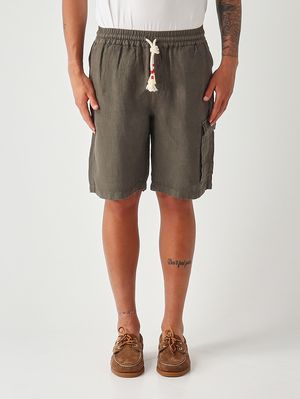 1. Bermudas de lino Marseille para hombre Militar
