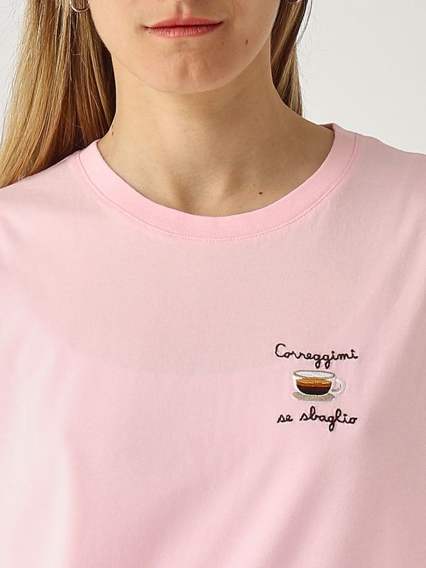 4. T-shirt femme Emilie en coton Rose MC2 Saint Barth emi0001