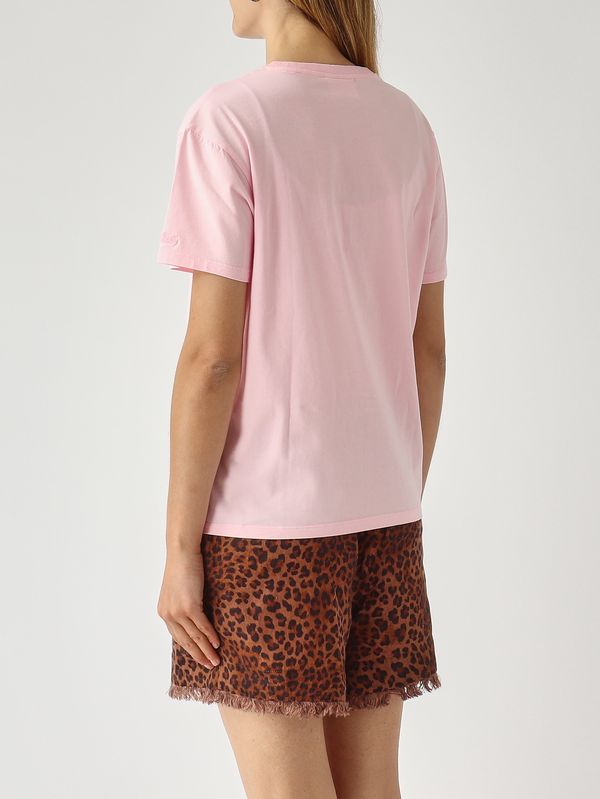 3. T-shirt femme Emilie en coton Rose MC2 Saint Barth emi0001