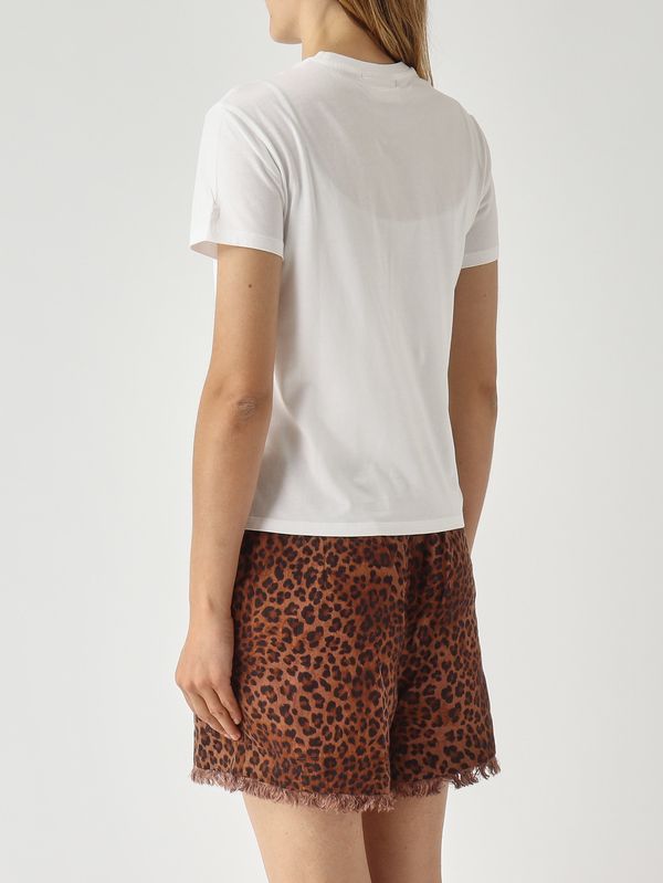 3. T-shirt donna Emilie in cotone Rosa-Bianco MC2 Saint Barth emi0001