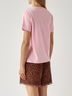 3. T-shirt donna Emilie in cotone Rosa-Oro