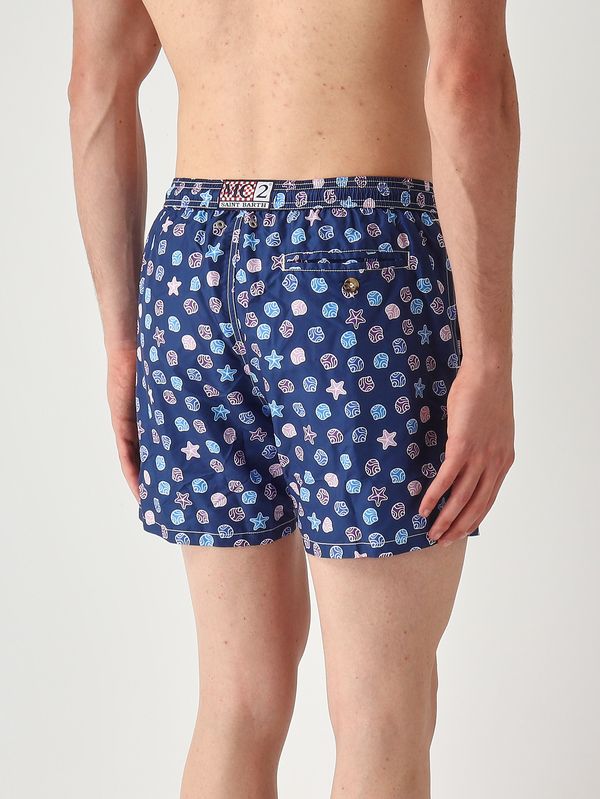 2. Bañador para hombre Lighting con estampado Azul MC2 Saint Barth lig0013