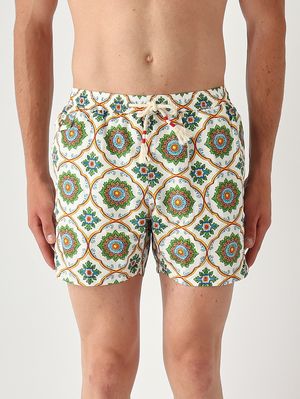 1. Herren-Badehose Lighting mit Aufdruck Majoliken