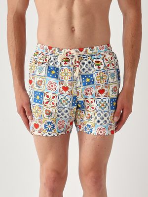1. Bañador para hombre Lighting con estampado Multicolor