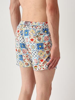 2. Bañador para hombre Lighting con estampado Multicolor