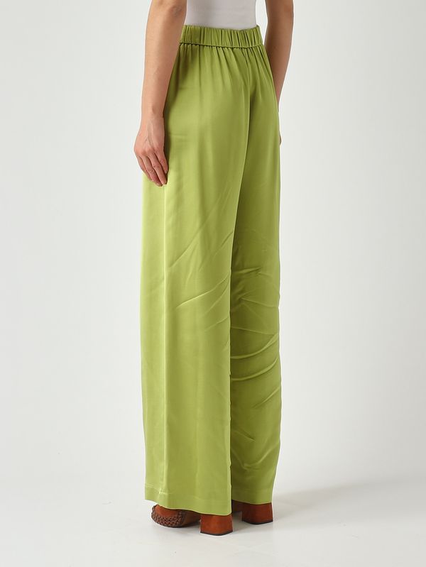 4. Pantalón de mujer de viscosa Verde Claro Maliparmi jh807550631