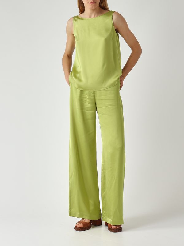 2. Pantalón de mujer de viscosa Verde Claro Maliparmi jh807550631
