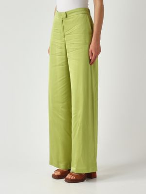 3. Pantalón de mujer de viscosa Verde Claro
