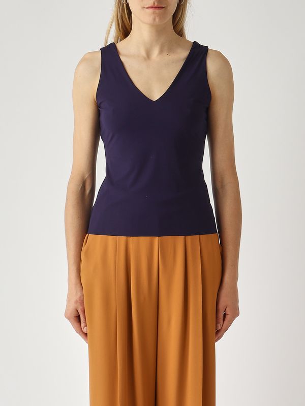 Women's soft jersey tank top Navy Blue Maliparmi