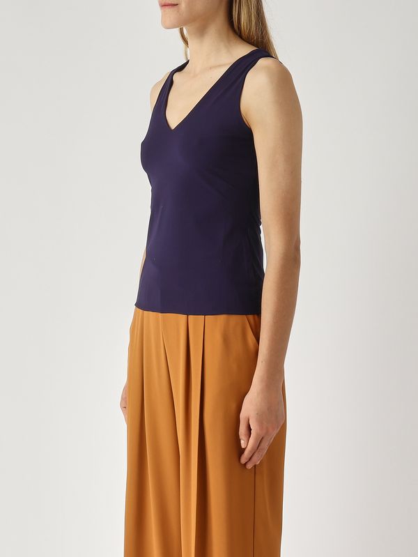 3. Canotta donna in soft jersey Navy Maliparmi jp556470210