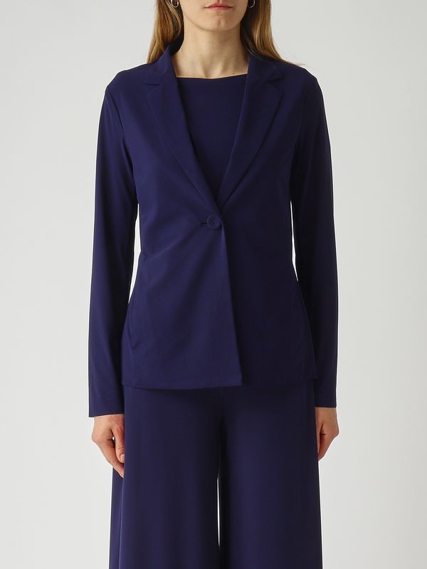 1. Blazer donna in soft jersey stretch Navy Maliparmi jd646570210