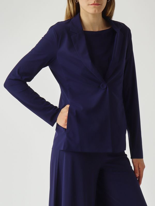 5. Blazer donna in soft jersey stretch Navy Maliparmi jd646570210