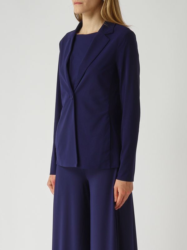 3. Blazer donna in soft jersey stretch Navy Maliparmi jd646570210