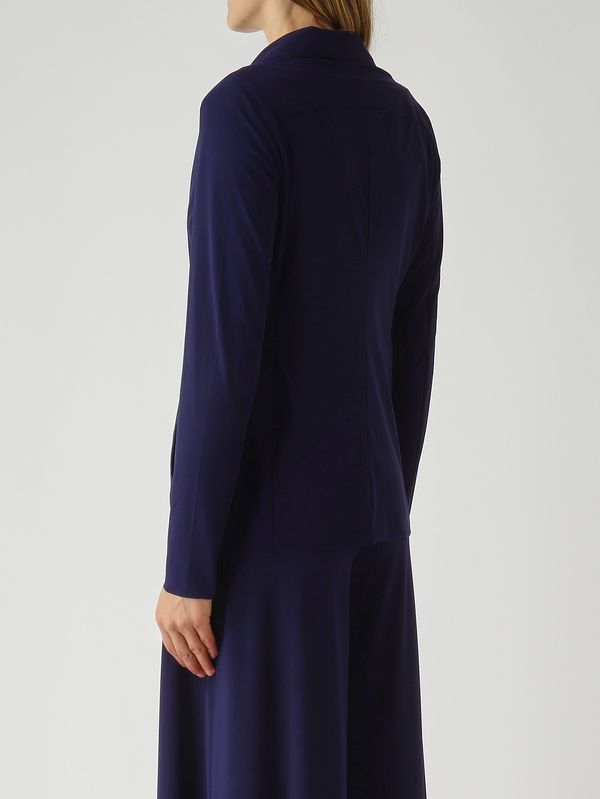 4. Blazer donna in soft jersey stretch Navy Maliparmi jd646570210