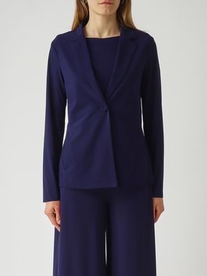 1. Blazer donna in soft jersey stretch Navy