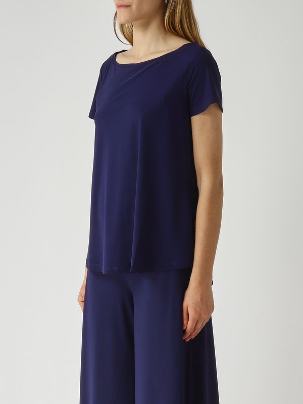 3. Camiseta de mujer en punto suave Azul marino Maliparmi jk028170210