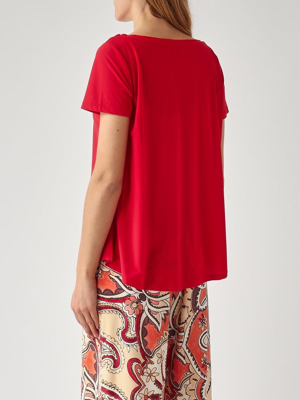 4. Women's soft jersey T-shirt Red Maliparmi jk028170210