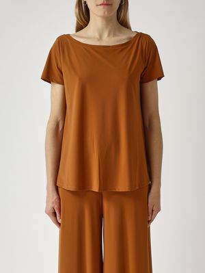 1. Camiseta de mujer en punto suave Caramelo