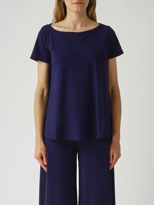 1. Camiseta de mujer en punto suave Azul marino