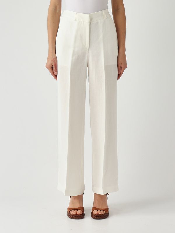 1. Women's linen and viscose trousers White Maliparmi jh803340106