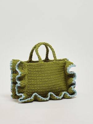 2. Borsa donna in maglia crochet Avogado Oil