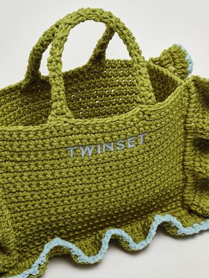 5. Borsa donna in maglia crochet Avogado Oil