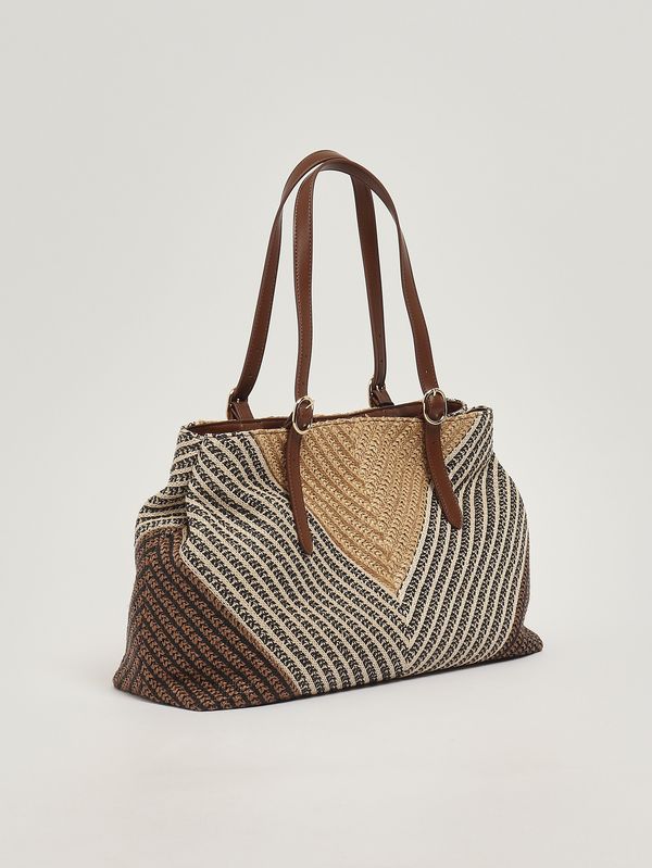 2. Bolso de rafia para mujer Multicolor Twinset 261td8500