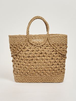 1. Damenhandtasche aus Bast Stroh