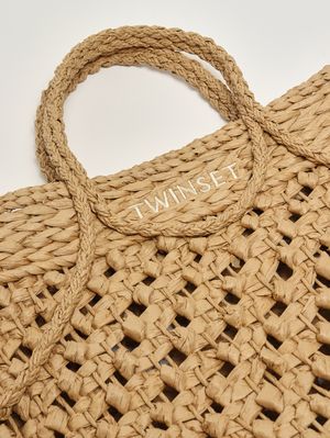 4. Damenhandtasche aus Bast Stroh