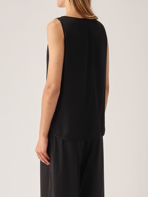4. Damenbluse Pan aus Stretchseide Schwarz MM Max Mara 2616161017600