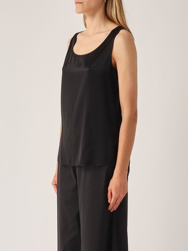 3. Damenbluse Pan aus Stretchseide Schwarz MM Max Mara 2616161017600