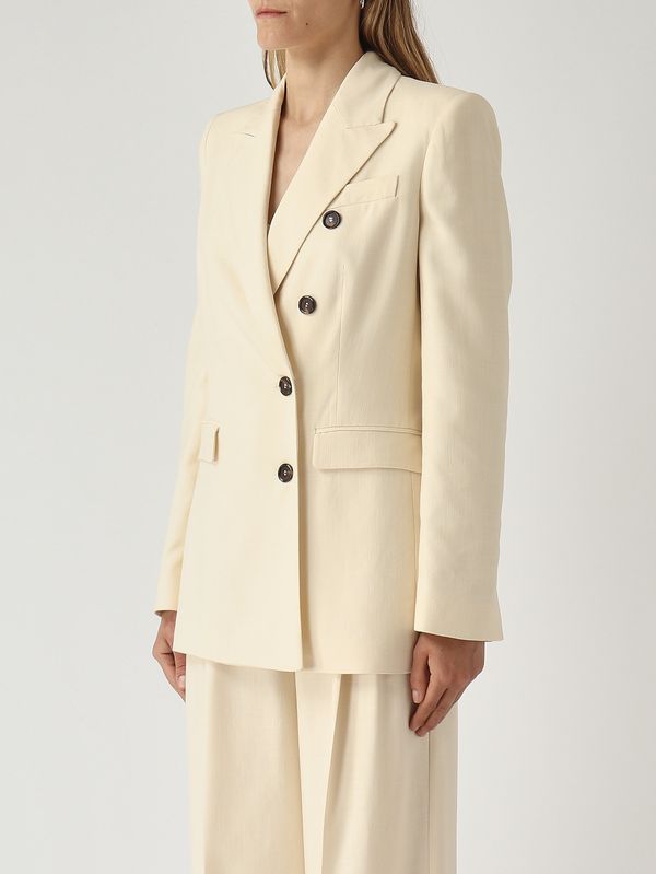 3. Damenjacke aus Viskosemischgewebe Creme Pinko 106924a2w6
