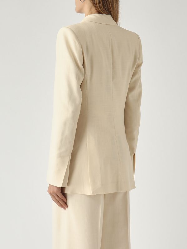 4. Damenjacke aus Viskosemischgewebe Creme Pinko 106924a2w6