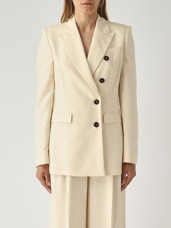 1. Damenjacke aus Viskosemischgewebe Creme Pinko 106924a2w6
