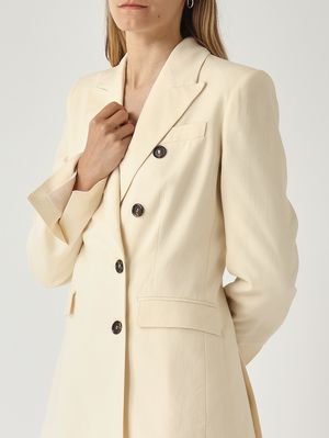 5. Damenjacke aus Viskosemischgewebe Creme