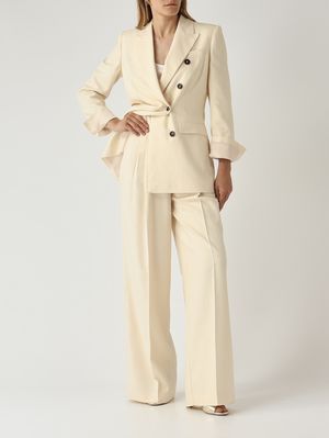 2. Damenjacke aus Viskosemischgewebe Creme