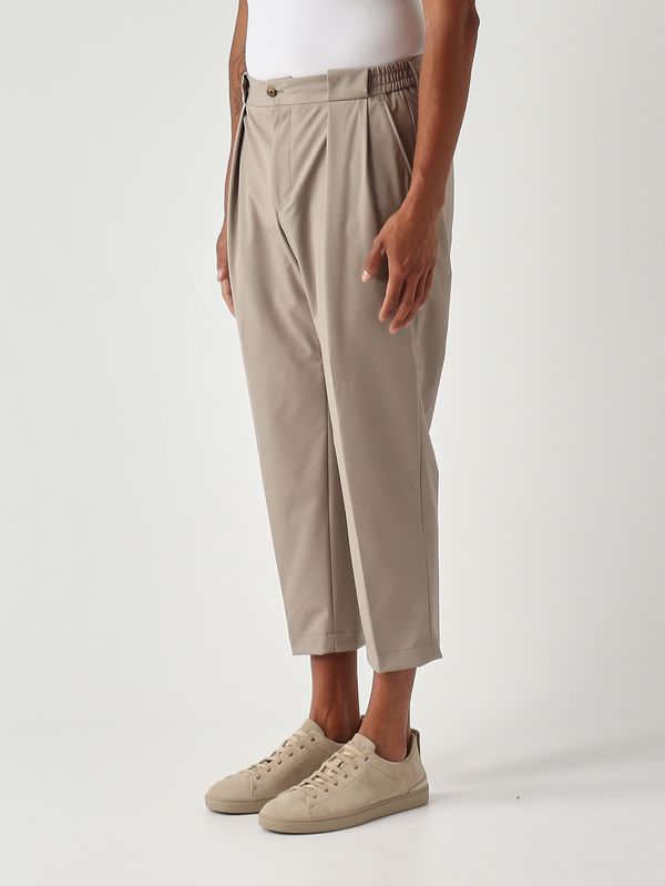 3. Pantalón para hombre Clarence de tejido técnico elástico Beige L.B.M. 1911 652068198
