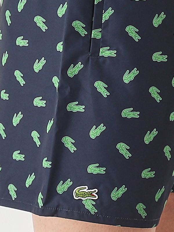 3. Herren-Badehose aus schnelltrocknendem Material Marineblau Lacoste mh1851