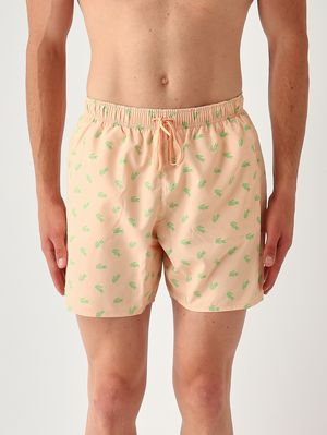 1. Herren-Badehose aus schnelltrocknendem Material Lachs