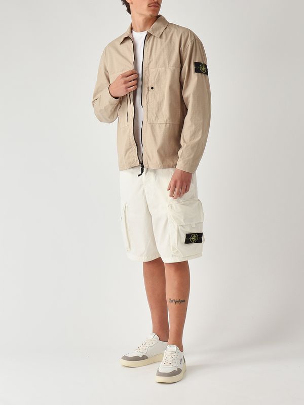2. Overshirt uomo in cotone biologico Beige Scuro Stone Island l1s151200005s0298