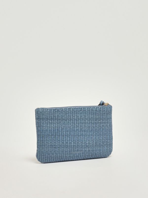 2. Bolso de mano de rafia para mujer Azul Pinko 106763a39y