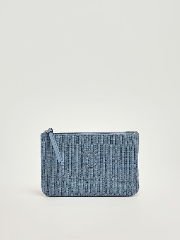 1. Bolso de mano de rafia para mujer Azul Pinko 106763a39y
