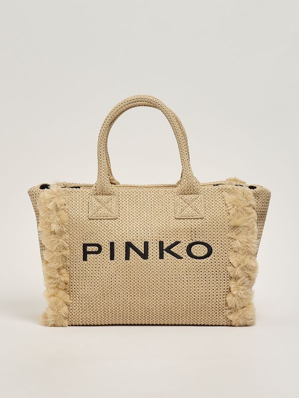 Pinko Simply leather women's card case - Beige | Caposerio.com