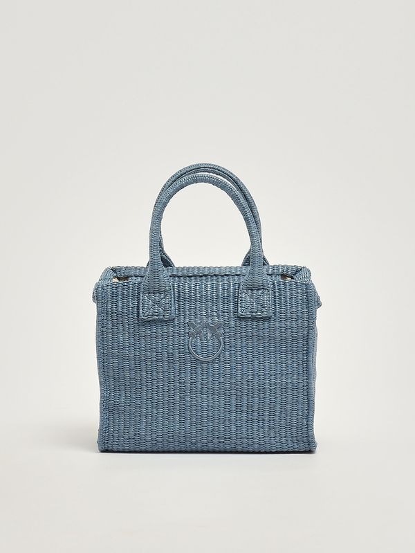 1. Sac de plage pour femme en raphia Bleu Pinko 106832a39y