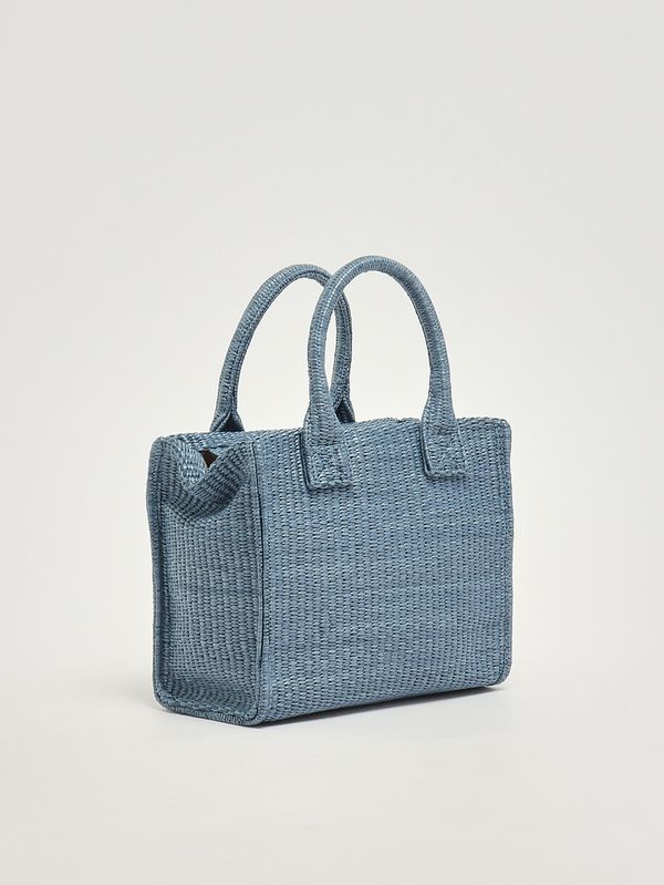 2. Sac de plage pour femme en raphia Bleu Pinko 106832a39y
