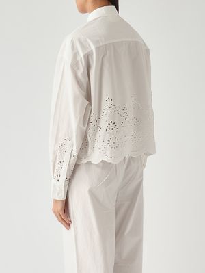 4. Camisa de mujer Oriane de algodón Sangallo Morris Flower Embry 0