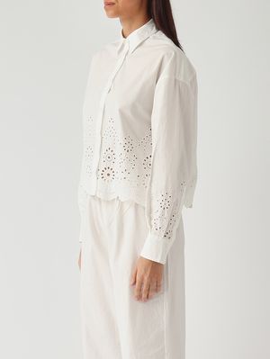 3. Camisa de mujer Oriane de algodón Sangallo Morris Flower Embry 0